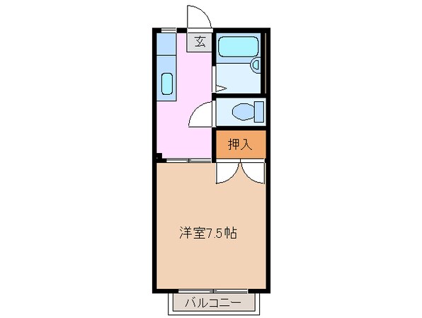 日永駅 徒歩5分 2階の物件間取画像